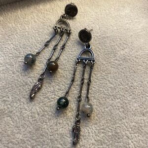 Alex + Ani Cosmic Balance Chandelier Earrings